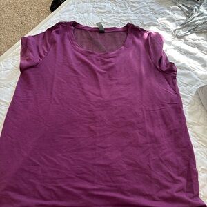 Yogalicious Women's Short Sleeve Purple Tee